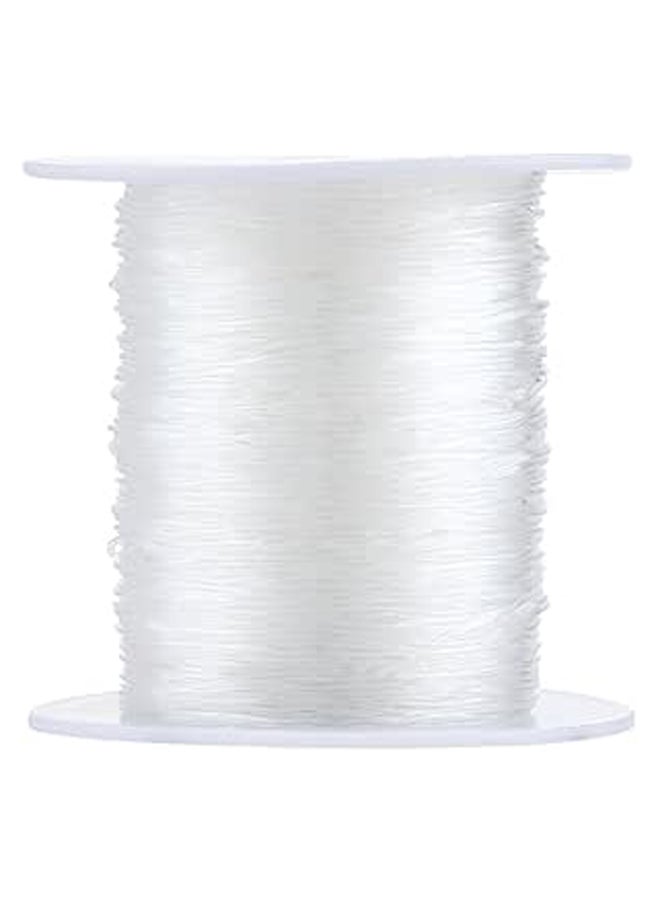 Generic - Crystal Clear Thread Fiber Stretch Elastic Cord Jewelry Beading 1Roll/100m 0.7mm - Image 1