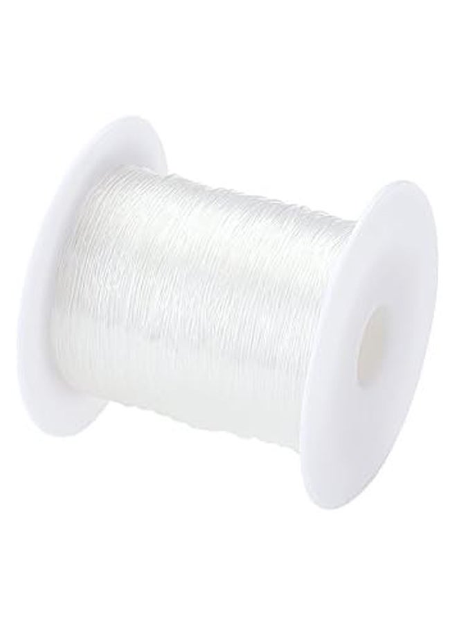 Generic - Crystal Clear Thread Fiber Stretch Elastic Cord Jewelry Beading 1Roll/100m 0.7mm - Image 1