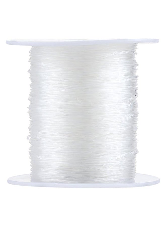 Generic - Crystal Clear Thread Fiber Stretch Elastic Cord Jewelry Beading 1Roll/100m 0.7mm - Image 1
