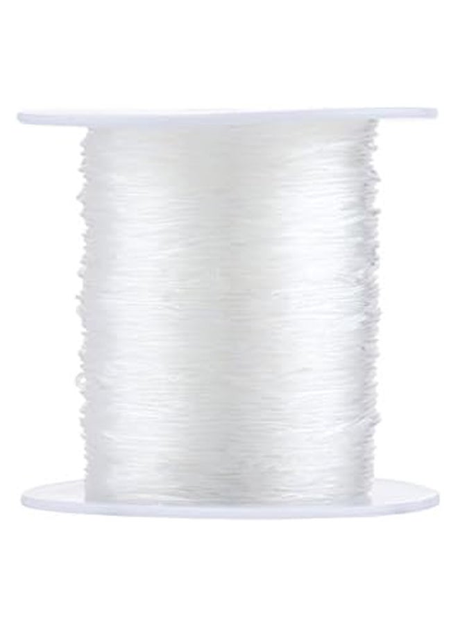 Generic - Crystal Clear Thread Fiber Stretch Elastic Cord Jewelry Beading 1Roll/100m 0.7mm - Image 1
