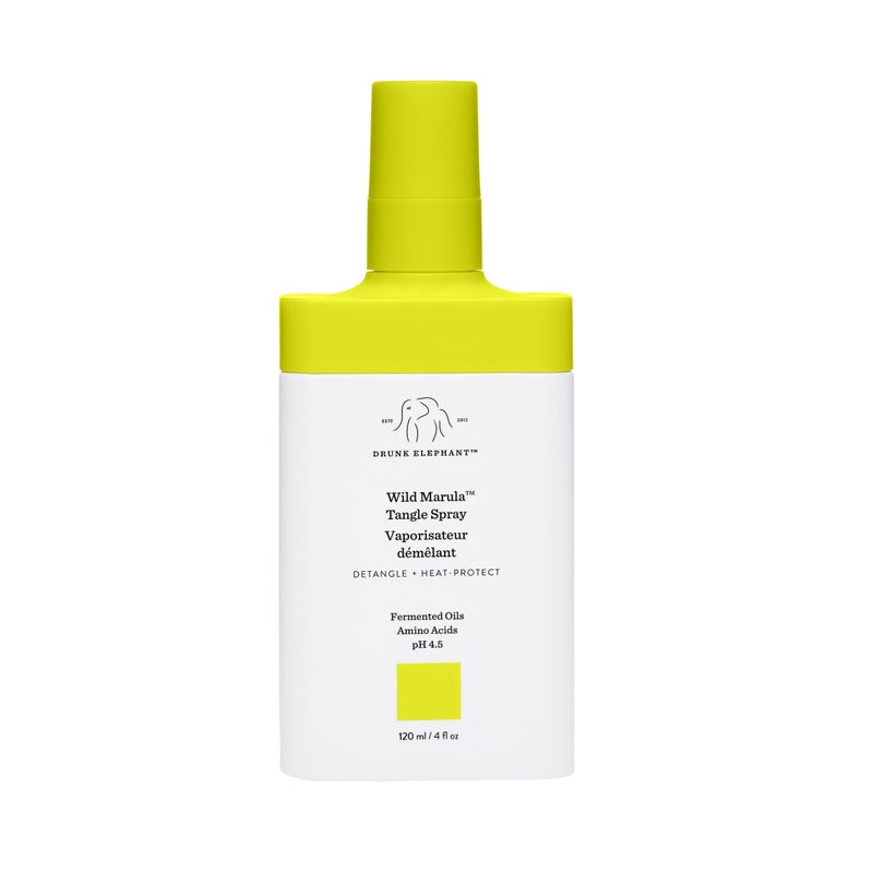 Drunk Elephant Wild Marula Tangle Spray - 120 ml/4 fl oz - Detangler and Heat Protectant - Clean Clinical - Sulfate-Free - Cruelty-Free - Dermatologist-Tested - Free of Essential Oils, Silicones, SLS - Image 1
