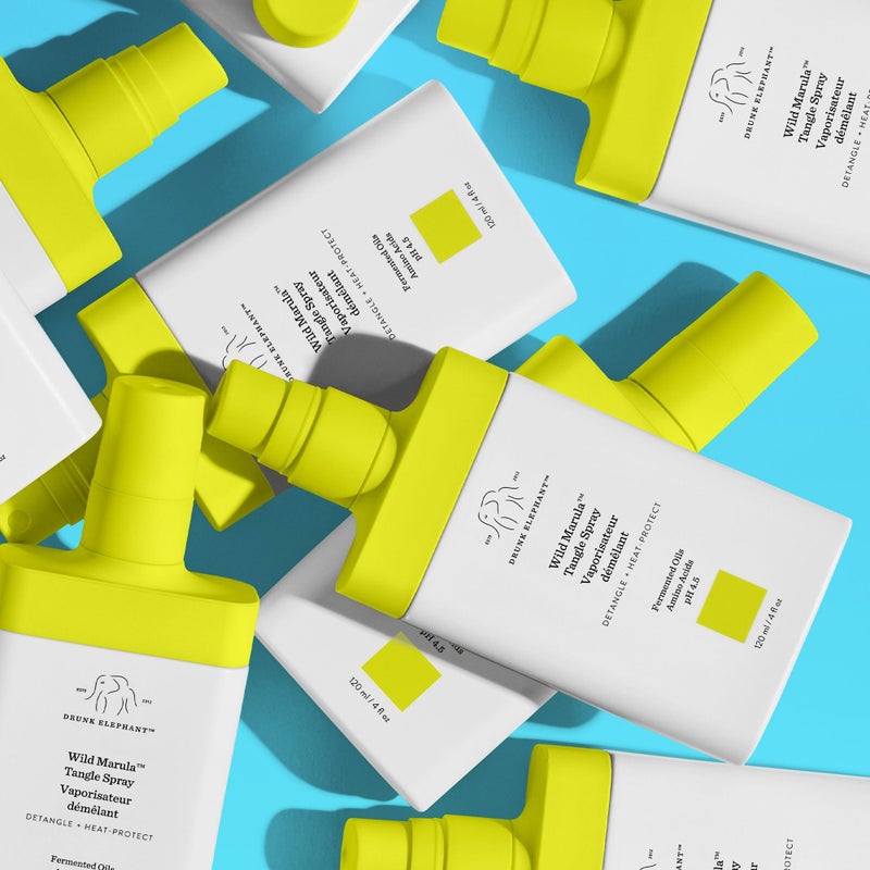 Drunk Elephant Wild Marula Tangle Spray - 120 ml/4 fl oz - Detangler and Heat Protectant - Clean Clinical - Sulfate-Free - Cruelty-Free - Dermatologist-Tested - Free of Essential Oils, Silicones, SLS - Image 4