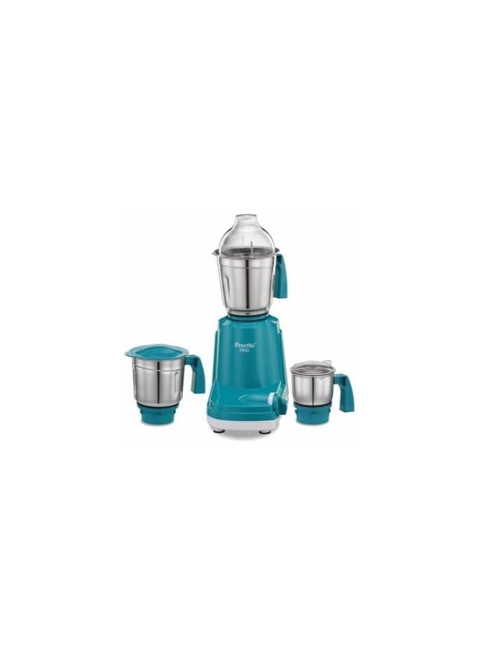 Preethi Trio Mixer Grinder 500 Watt 3 Jars, Transparent, Medium 1.5 L 500 W Trio MG158 Blue - Image 1