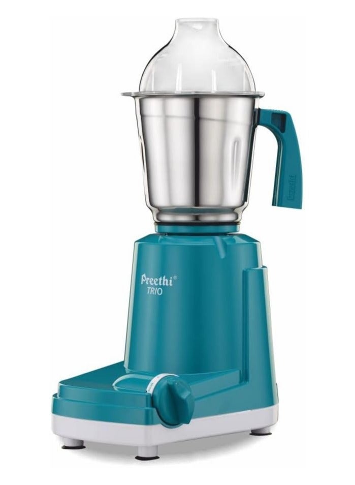 Preethi Trio Mixer Grinder 500 Watt 3 Jars, Transparent, Medium 1.5 L 500 W Trio MG158 Blue - Image 2