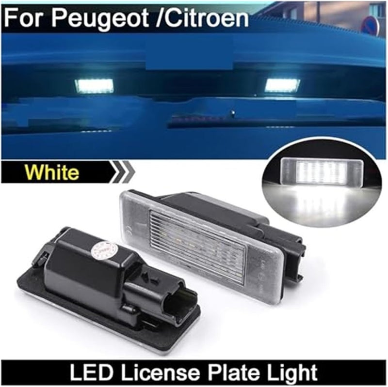 License Number Plate Light, for Peugeot, 106 1007 207 307 308 3008 406 407 508 607, for Citroen, Berlingo C2 C3 C4 C5 C6 C8 Number Plate Light - Image 2