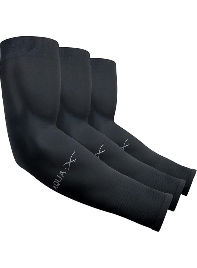 Aqua أكمام حماية تبريد للنساء والرجال، أكوا 6/3 أزواج طويلة لحماية الذراع من الشمس للغولف، كرة السلة، ركوب الدراجات، تغطية الوشوم - Image 1