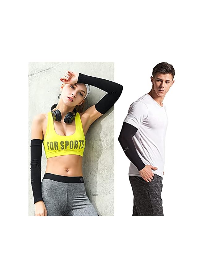 Aqua أكمام حماية تبريد للنساء والرجال، أكوا 6/3 أزواج طويلة لحماية الذراع من الشمس للغولف، كرة السلة، ركوب الدراجات، تغطية الوشوم - Image 3