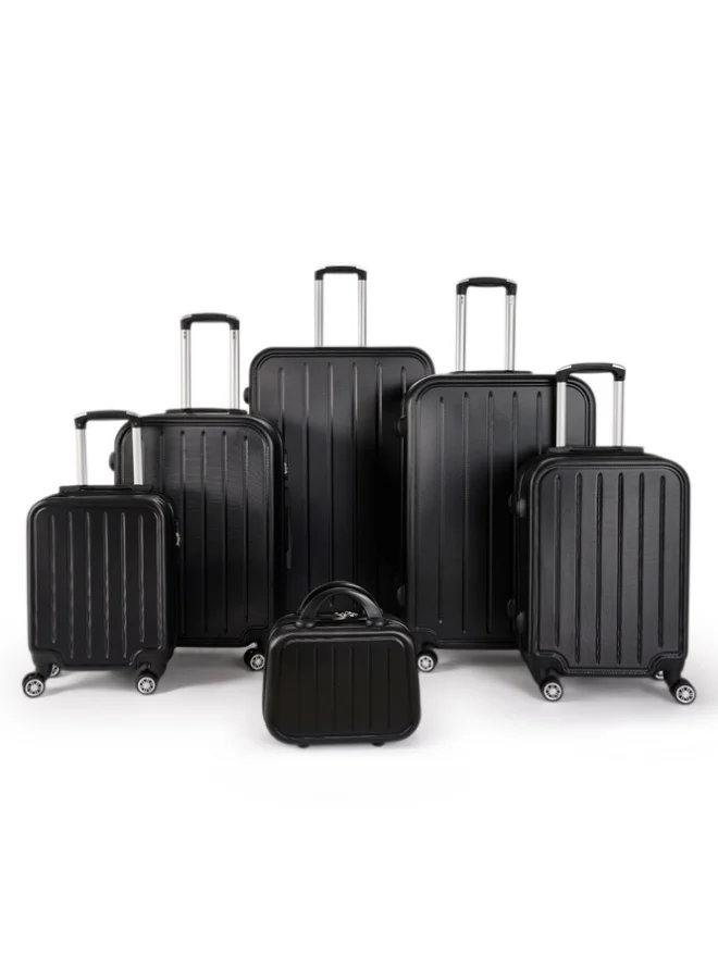 LIMRA A travel bag set consisting of 6 luggage bags Black color, size 32"/28"/24"/20"/16"/12 inches