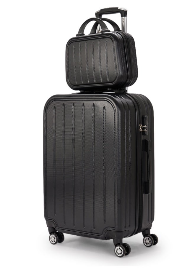 ليمرا طقم شنط سفر مكون من 6 حقائب أمتعة لون أسود بمقاس 32"/28"/24"/20"/16"/12 انش  - Image 2