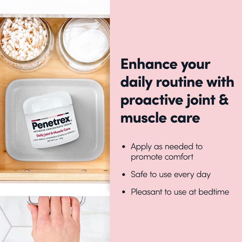 Penetrex Joint & Muscle Therapy – Soothing Comfort for Back, Neck, Hands, Feet – Premium Whole Body Rub with Arnica, Vitamin B6 MSM & Boswellia – Non-Greasy 2oz Cream - Image 5