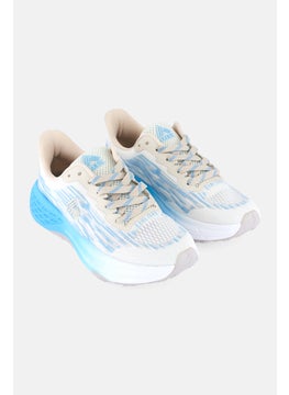 RBX Women Lace Up Running Shoes, Off White  - Image 1