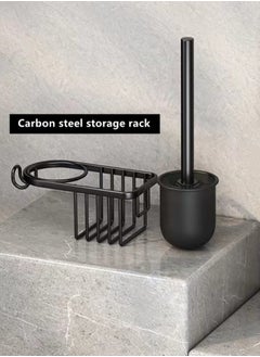 Kutis 1-Set Wall-Mounted Toilet Brush And Holder Black 21.5x9.2x33.5 Cm  - Image 4