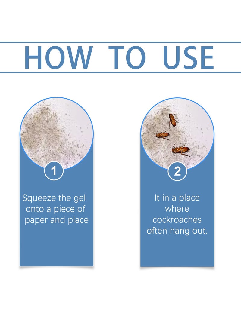 Sumifun 2-Pcs Cockroach Gel Bait Cockroach Pest Control Insecticide - Image 5
