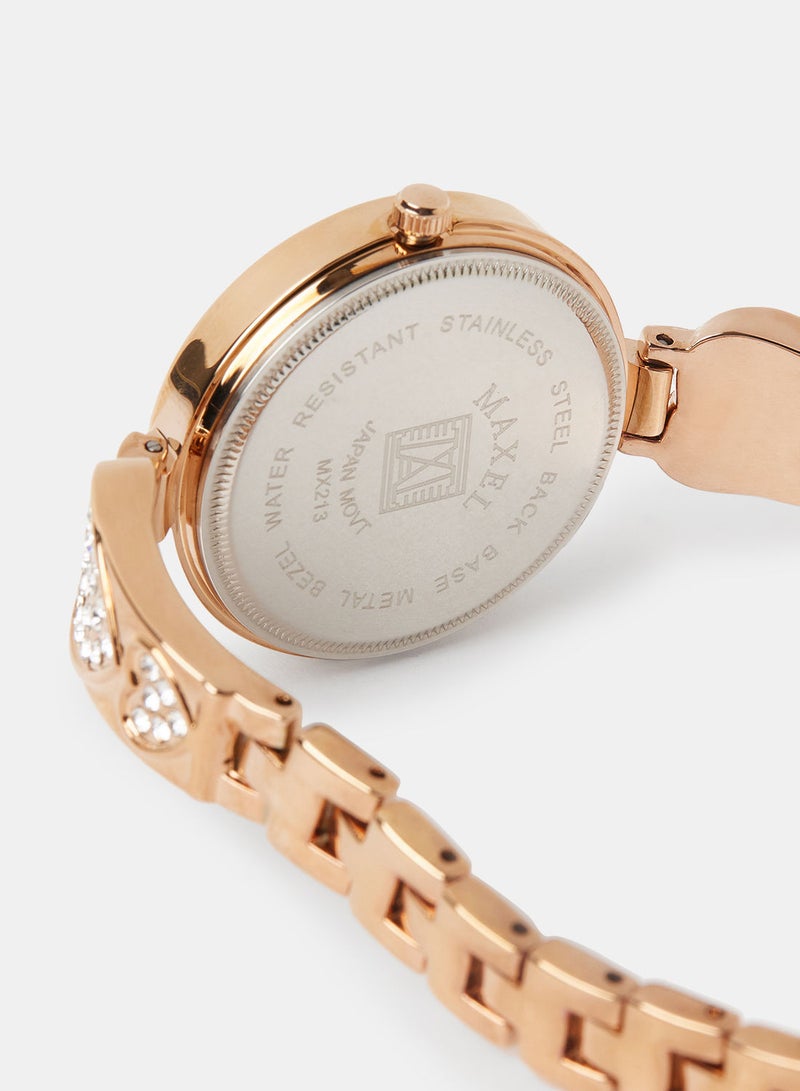 Maxel Women's Embellished Wrist Watch MX70 - Image 4