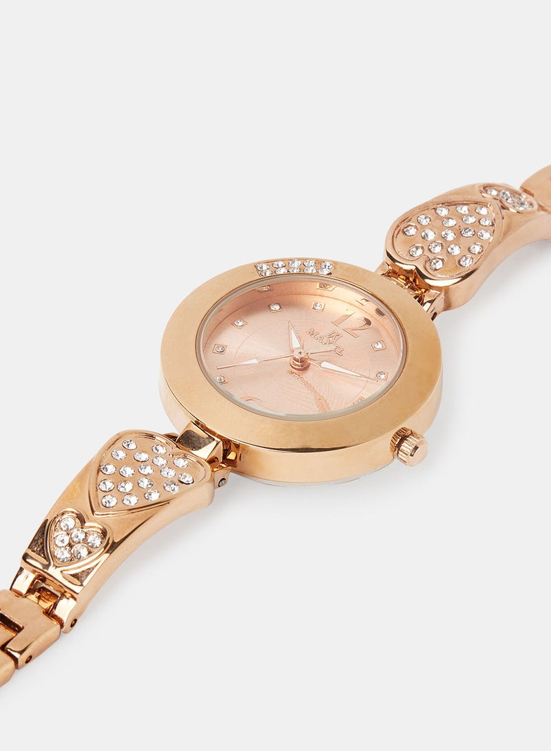 Maxel Women's Embellished Wrist Watch MX70 - Image 2