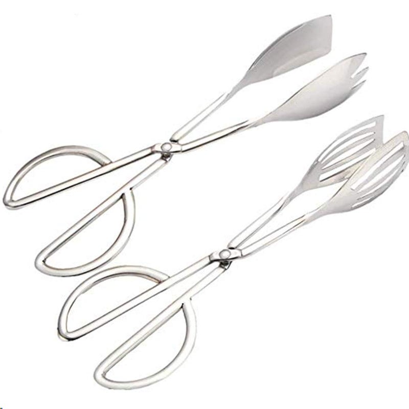 TOONEV Stainless Steel Buffet Tongs - Set of 2, 10.3' - Image 1
