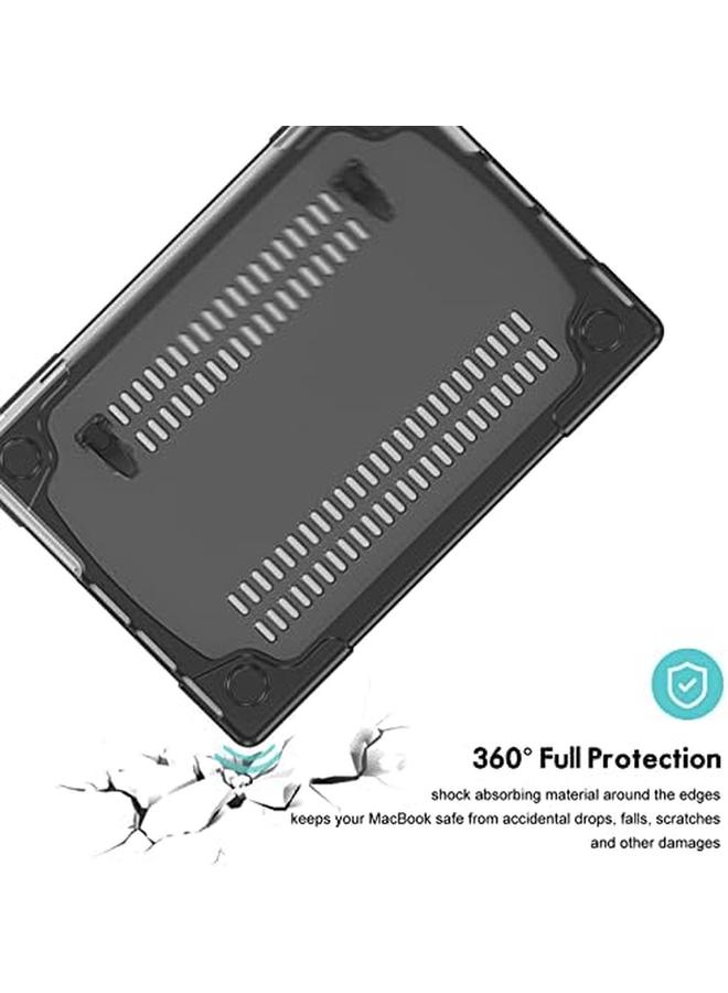 Procases For Macbook Pro 14 Inch Case 2023 2022 2021 M3 A2918 A2992 M2 A2779 M1 A2442 With Pro Max Chip Heavy Duty Hard Shell Dual Layer Protective Cover With Fold Kickstand Black - Image 3