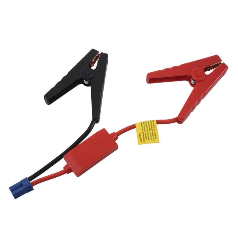 Red Emergency Car Battery Jump Starter Cable with Alligator Clamps - Image 3