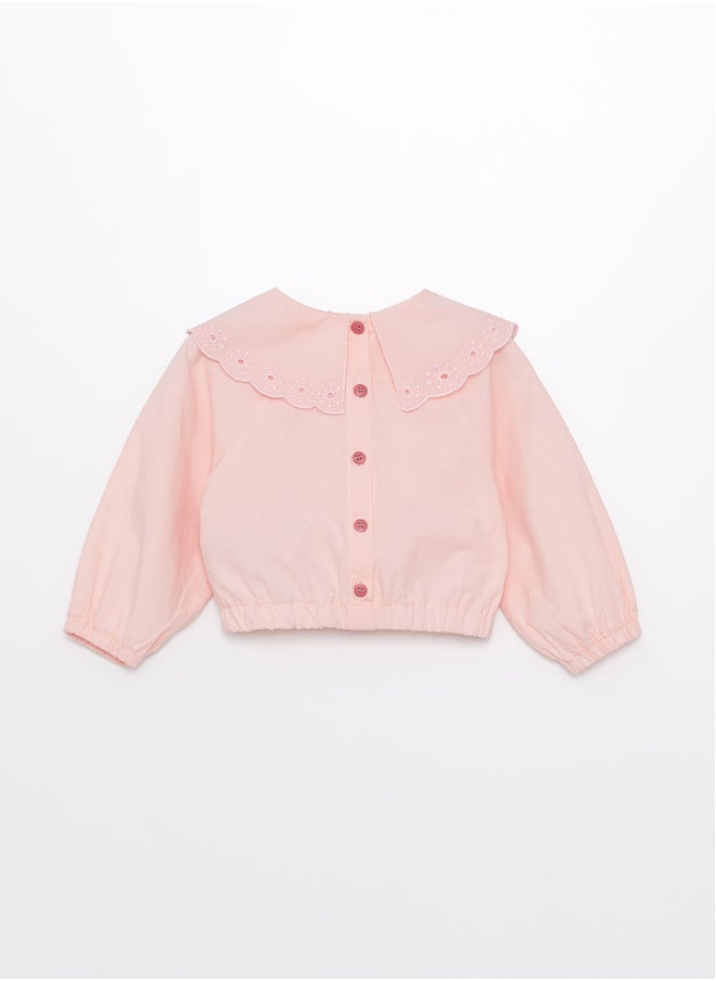 LC WAIKIKI Baby Collar Long Sleeve Basic Baby Girl Blouse  - Image 2