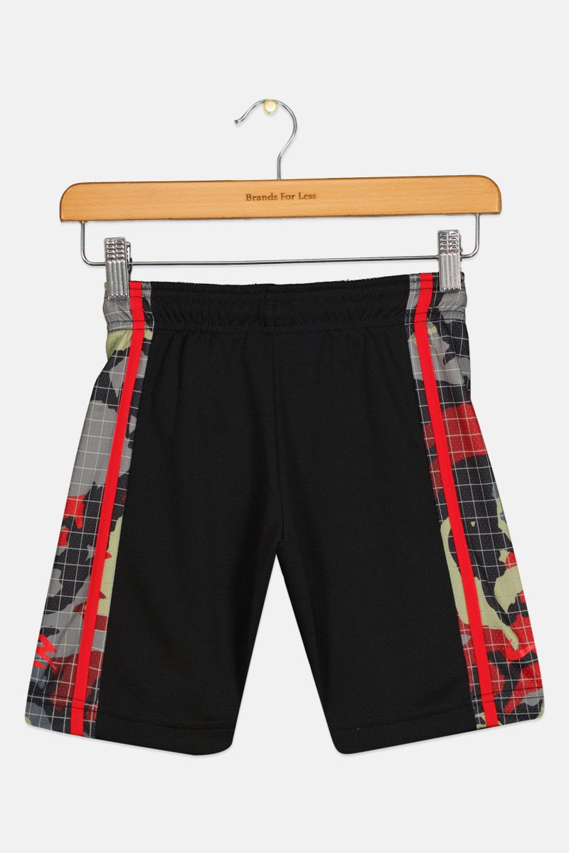 Nike شورتات تدريب رياضية للأطفال من نايك 3 براند بواسطة راسل ويلسون، أسود - Image 2