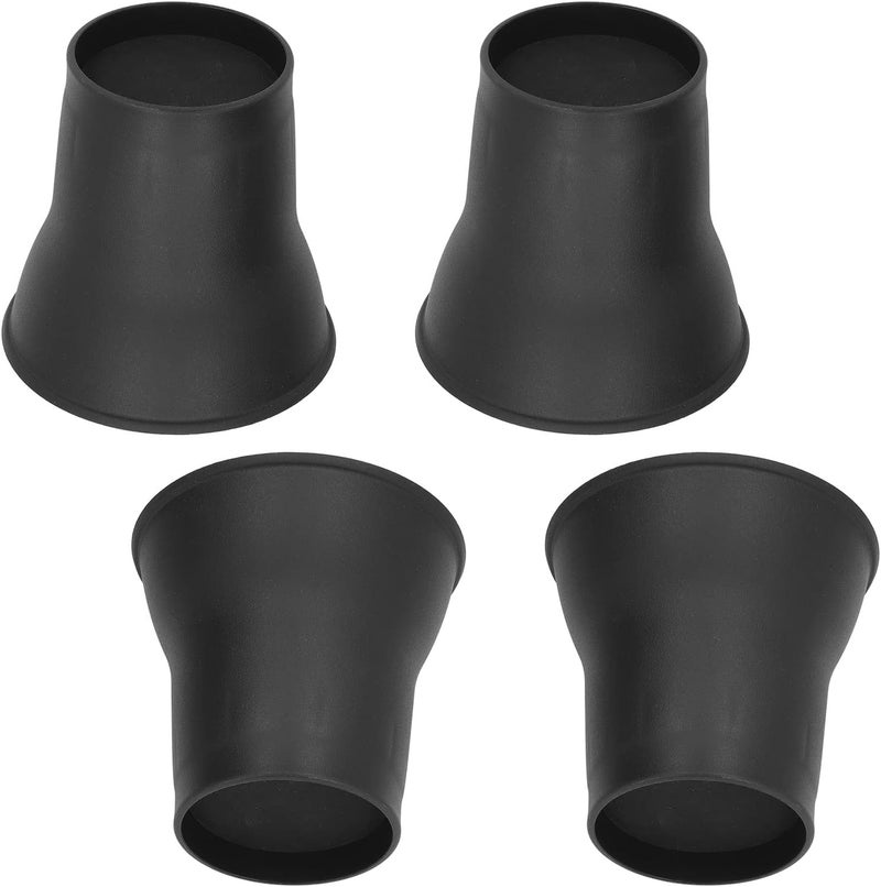 4pcs Furniture Risers 6 Inches, Heavy Duty Bed, Horn Shaped Black Plastic Sofa with Slip EVA Pads, for Bed Chair Table Cabinet to Create More Storage Space - Image 5