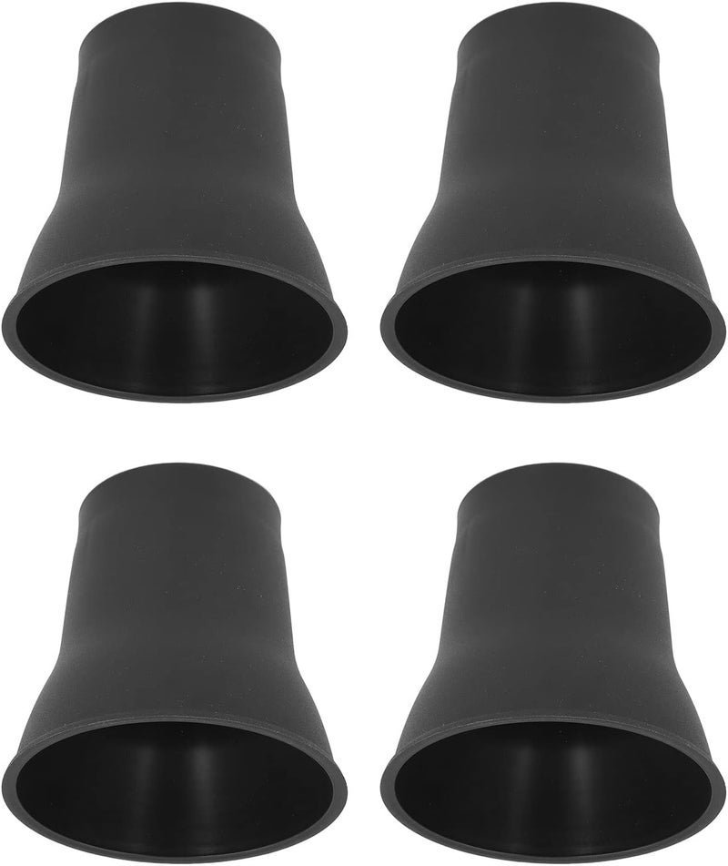 4pcs Furniture Risers 6 Inches, Heavy Duty Bed, Horn Shaped Black Plastic Sofa with Slip EVA Pads, for Bed Chair Table Cabinet to Create More Storage Space - Image 3