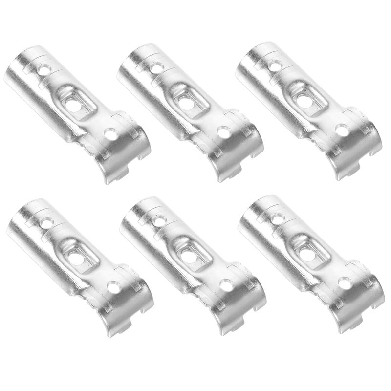 6Pcs Carbon Steel End Rail Clamps Easy Install Panel Connectors For Chain Link Fences - Image 1