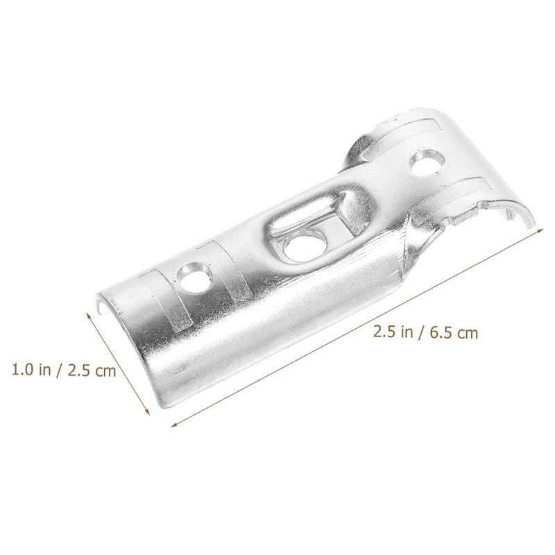 6Pcs Carbon Steel End Rail Clamps Easy Install Panel Connectors For Chain Link Fences - Image 3