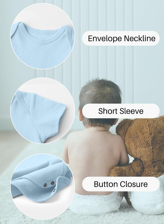 BesserBay Baby Girls Newborn Blue Onesie First Mothers Day Happy 1st Mothers Day Outfits 0-3 Months - Image 5