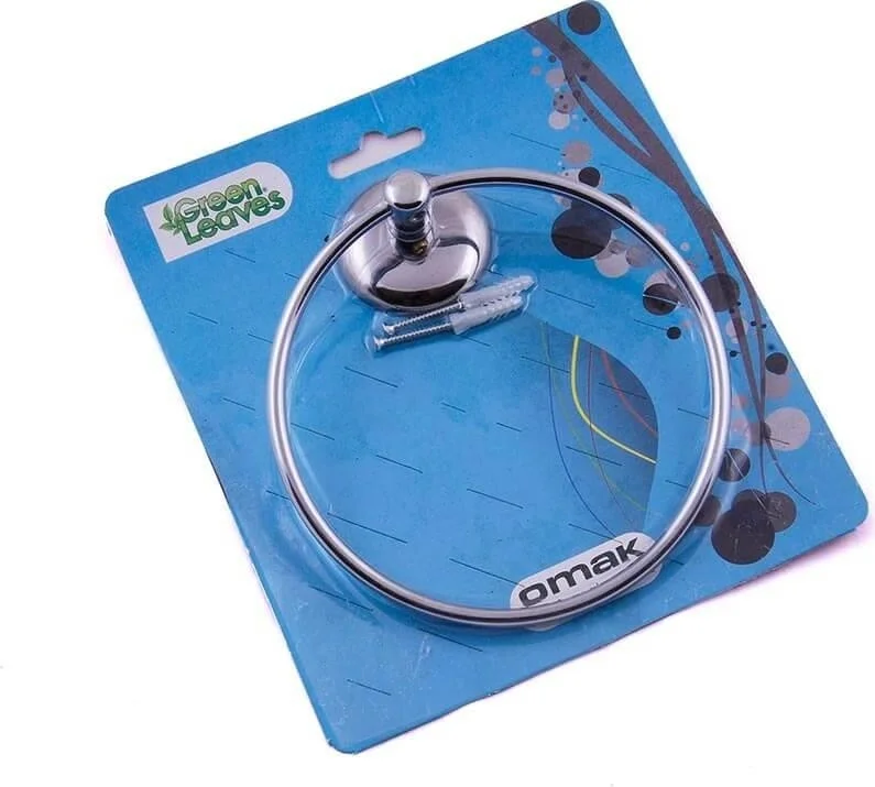 Mc Blue Metal Round Towel Rack