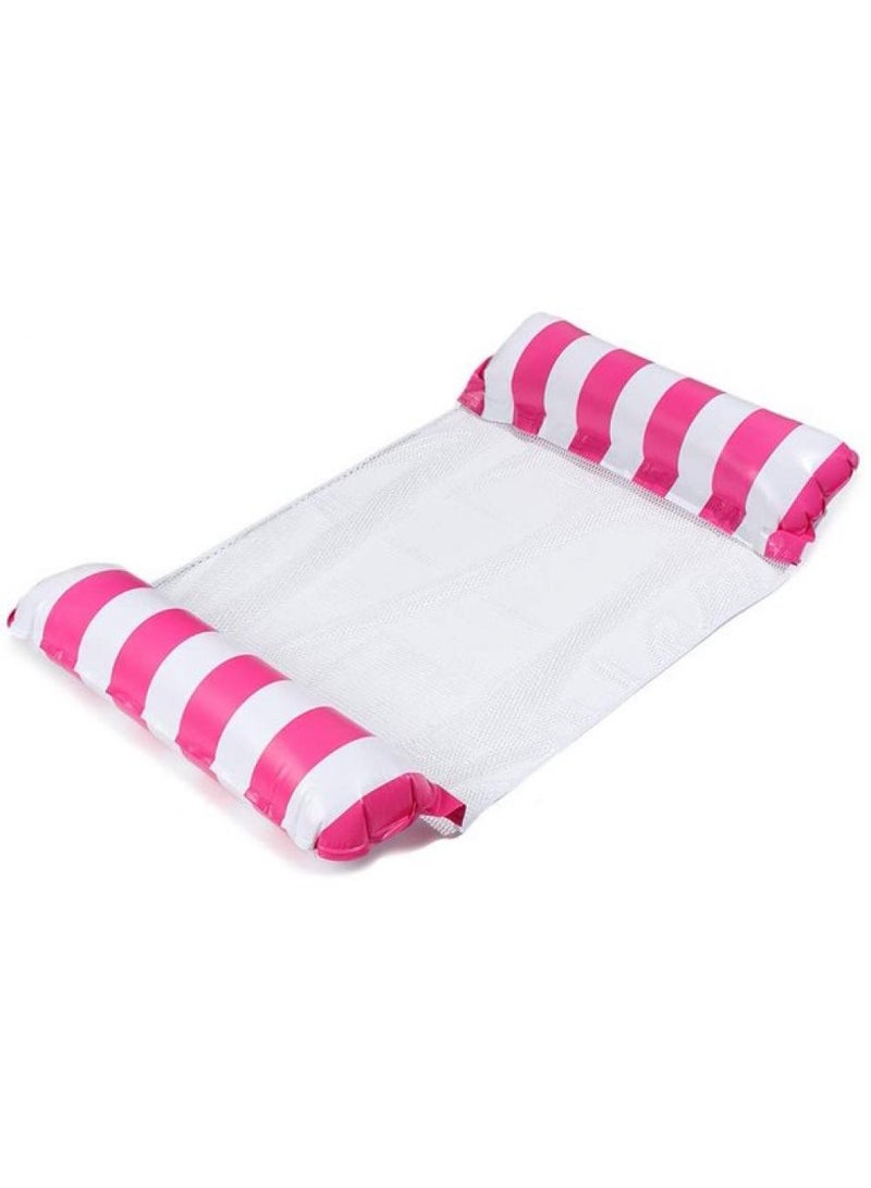 Y&D Foldable Casual Inflatable Water Striped Recliner With Net Hammock - Image 4