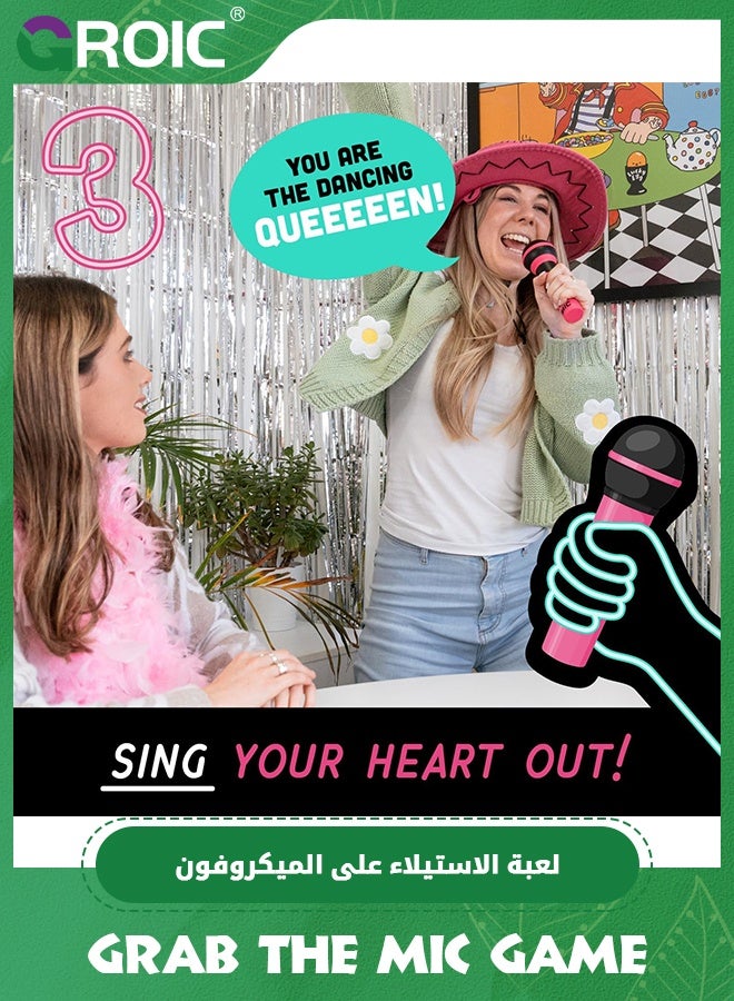 GROIC Music Grab Game for Party - Music Board Game Design for Bad Singers 125 Cards with 250 Song Lyric and 5 Blank Card for 2-10 Players Gift for Game Nights & Birthday Party, Kids Gift - Image 5