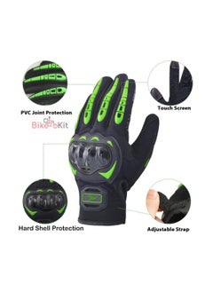 Bike Kit Touchscreen Motorcycle Full Finger Gloves for Men Women, Hard Knuckle Motorbike Gloves  - Image 3