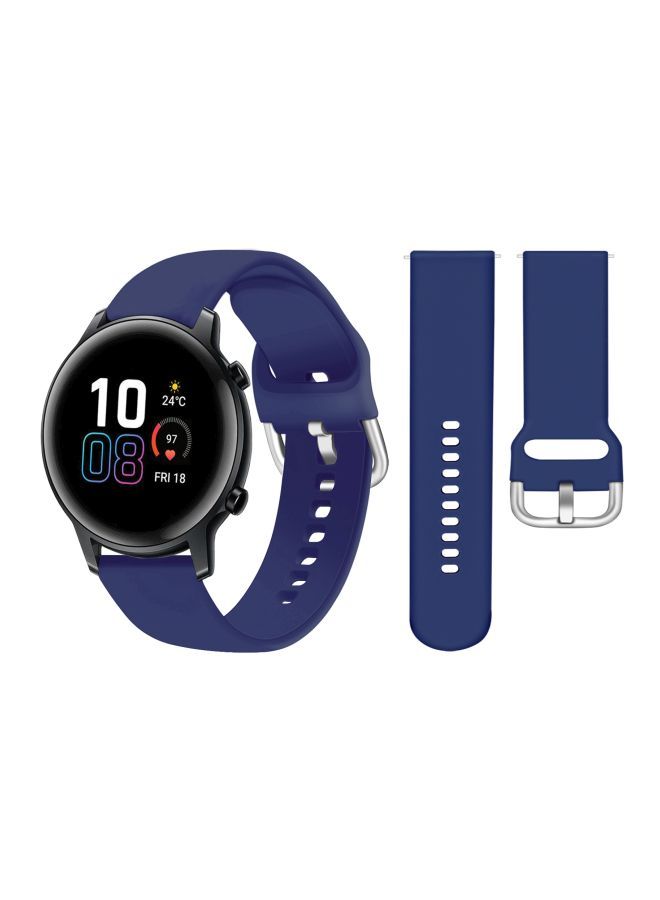 NIBEMINENT Replacement Band For Honor MagicWatch 2 42mm Dark Blue - Image 2