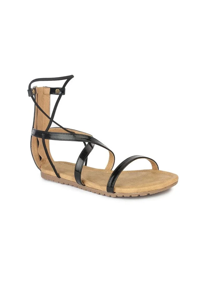 شوتوبيا Shoetopia Girls Zip Open Toe Flats