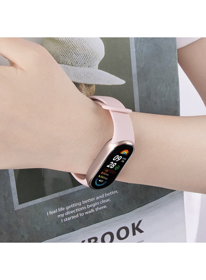 Watchbond Compatible With Xiaomi Mi Band 10/9 Standard Edition Nfc Black Silicone Sports Strap Waterproof Summer Accessories For Men And Women - Image 3