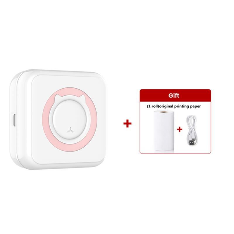 Portable Mini Printer Wireless Can Be Connected To Mobile Phone Small Home Self-Adhesive Label Po Printer - Image 1