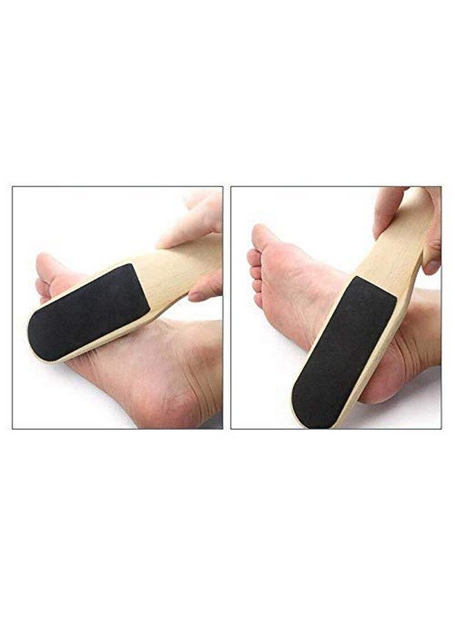 Evrysdi Dual Sided Wooden Foot Scraper Hard & Dead Skin Callus Remover Pedicure Tools (Pack of 1) - Image 3