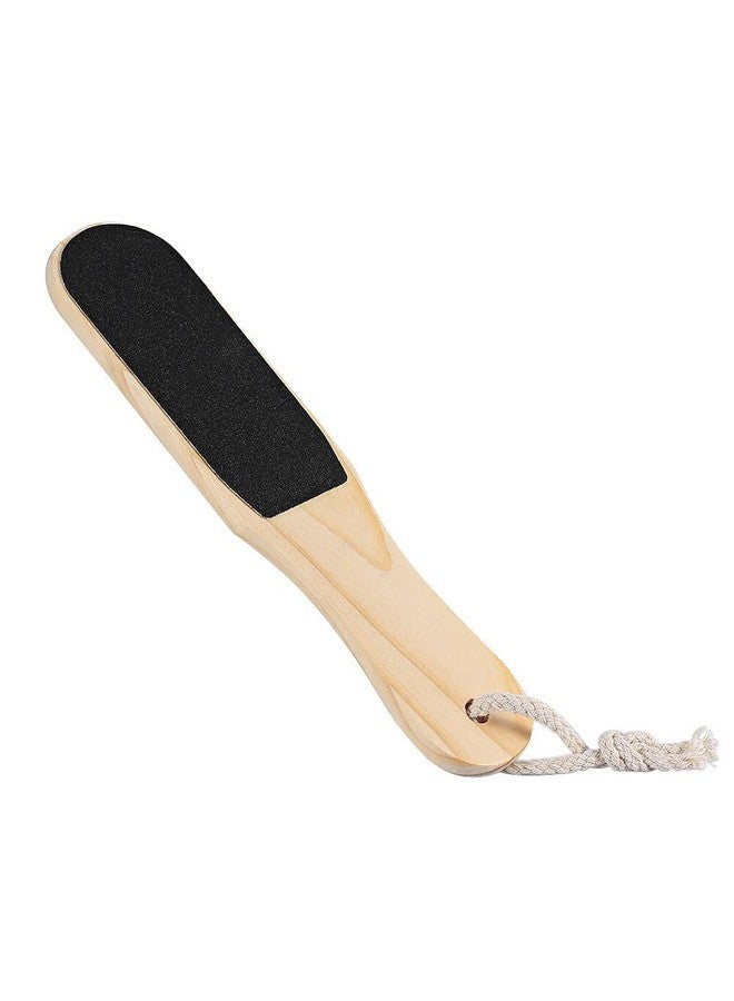 Evrysdi Dual Sided Wooden Foot Scraper Hard & Dead Skin Callus Remover Pedicure Tools (Pack of 1) - Image 1