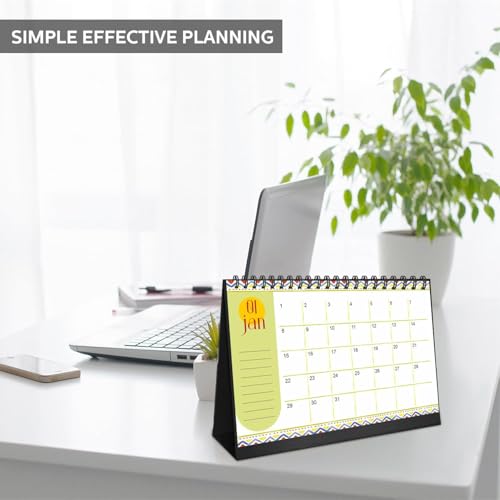 COI 6 Sheet Undated Desk Calendar | Daily Planner & Monthly Organizer | Home & Office Use - Image 5