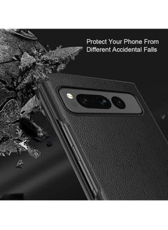 General Case Compatible Google Pixel Fold, Pixel Fold Case Slim Leather Shock Resistant Case, PC+PU Leather Flap Cover Cover Cover Pixel Fold Smartphone Case Cover  - Image 3