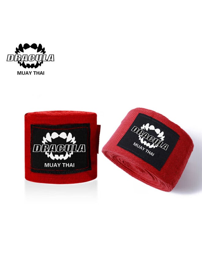 MUAYTHAI DRACULA Taekwondo Degula Boxing Hand Wraps, Sanda Fighting Taekwondo Sports Gloves Bandages, Black, 5m Per Pair - Image 3