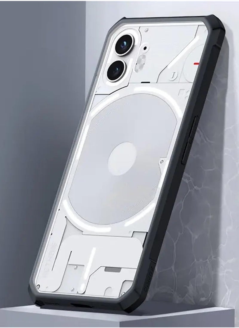 VKL - Nothing Phone 2 2023 Case with Integrated Camera Cover, [Grade Drop Tested] Slim Clear Back with Shockproof Soft TPU Bumper Frame Cover for Nothing Phone 2 - Image 1