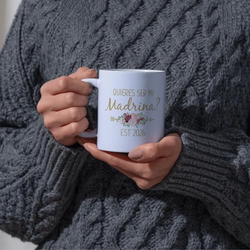Dokazu Madrina Gifts In Spanish Taza Para Madrina Quieres Ser Mis Padrinos 2026 De Bautizo Godmother Proposal Quieres Ser Mi Madrina Godparent Coffee Mug Padrinos De Bautizo Propuesta Taza De Café 11oz - Image 3