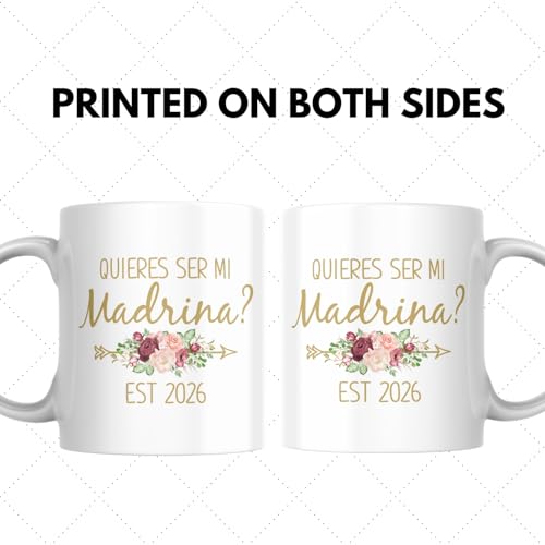 Dokazu Madrina Gifts In Spanish Taza Para Madrina Quieres Ser Mis Padrinos 2026 De Bautizo Godmother Proposal Quieres Ser Mi Madrina Godparent Coffee Mug Padrinos De Bautizo Propuesta Taza De Café 11oz - Image 4