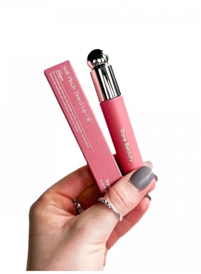 Rare Beauty Soft Pinch Tinted Lip Oil Stain - Hope (nude mauve, 3ml) - Hydrating, Lightweight, and Long-Lasting Lip Tint with a Glossy Finish - Image 3