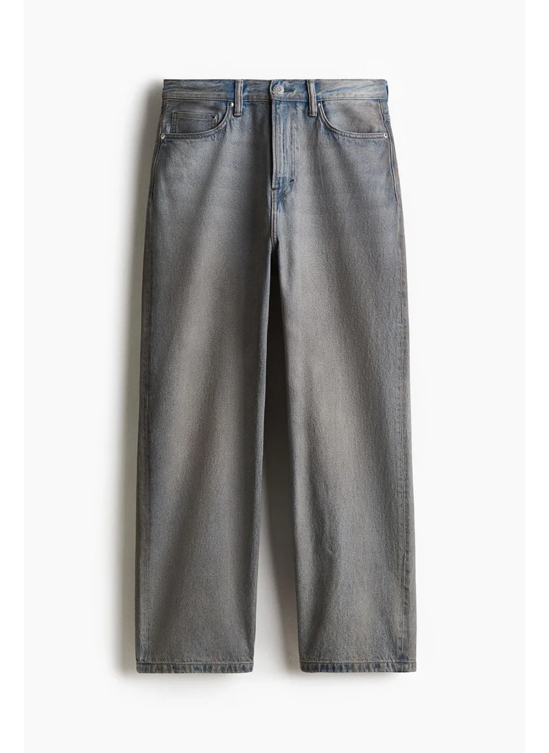 H&M Blue Dusty Light Baggy Jeans for Women | Best Price UAE
