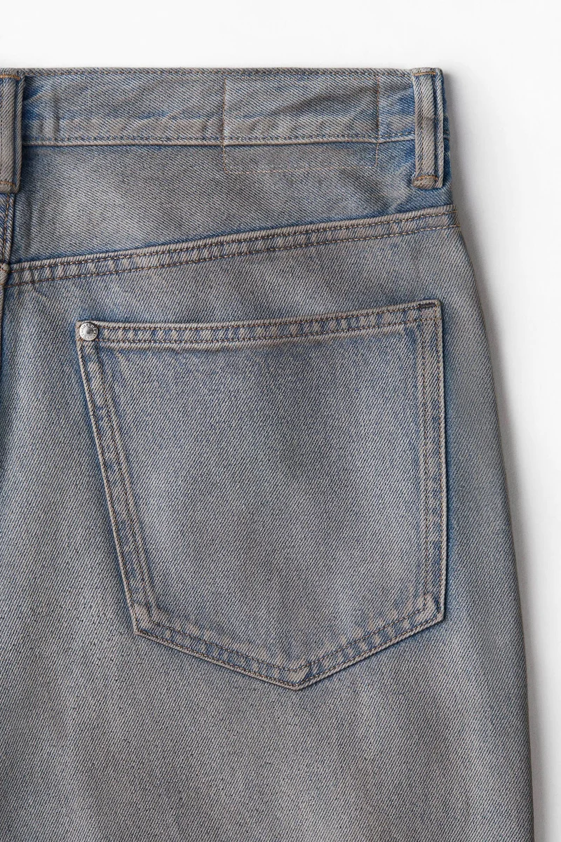 H&M Blue Dusty Light Baggy Jeans for Women | Best Price UAE