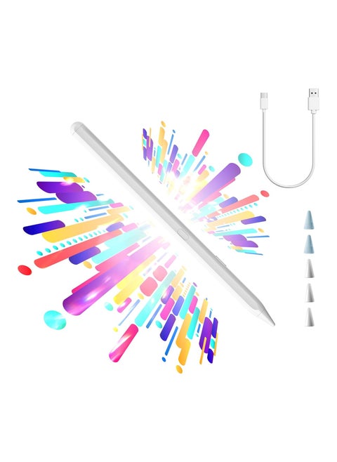 Pen for Apple iPad 9th&10th Generation(2018-2024),3X Battery Life, USB-C Fast Charging (10 Min), iPencil, Tilt & Palm Rejection, Compatible w/6-10 iPad Pencil,Pro (M2/M4), Air, Mini