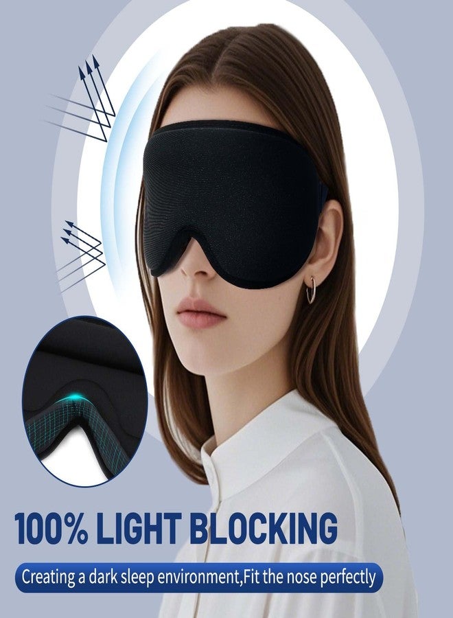 Cozeoa Eye Masks for Sleep, Sleep Masks, Sleep of 3D Light Blocking Blindfold, 3D Contoured Cup Sleeping Mask, Lash Extensions 3D Sleeping Mask, Travel Essentials for Flying, Eye Covers for Sleeping - Image 3